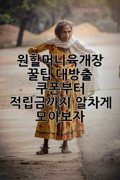 원할머니육개장 꿀팁 대방출! 쿠폰부터 적립금까지 알차게 모아보자!