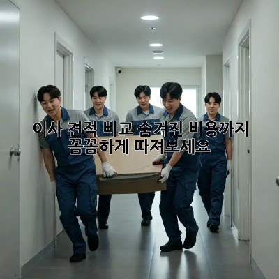 이사 견적 비교: 숨겨진 비용까지 꼼꼼하게 따져보세요!