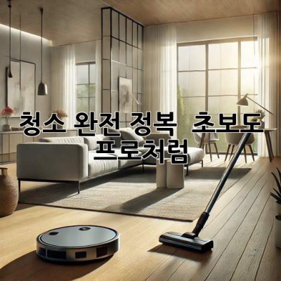 청소 완전 정복 🧹✨: 초보도 프로처럼!